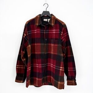 Men's Unisex Vintage Fieldmaster Plaid Thick Flannel Button Down XL
